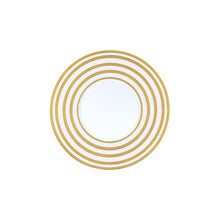 JL Coquet Hemisphere Gold Stripe Salad Plate