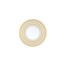 JL Coquet Hemisphere Gold Stripe B&B Plate