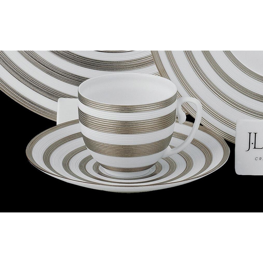 Hemisphere Platinum Stripe Tea Saucer