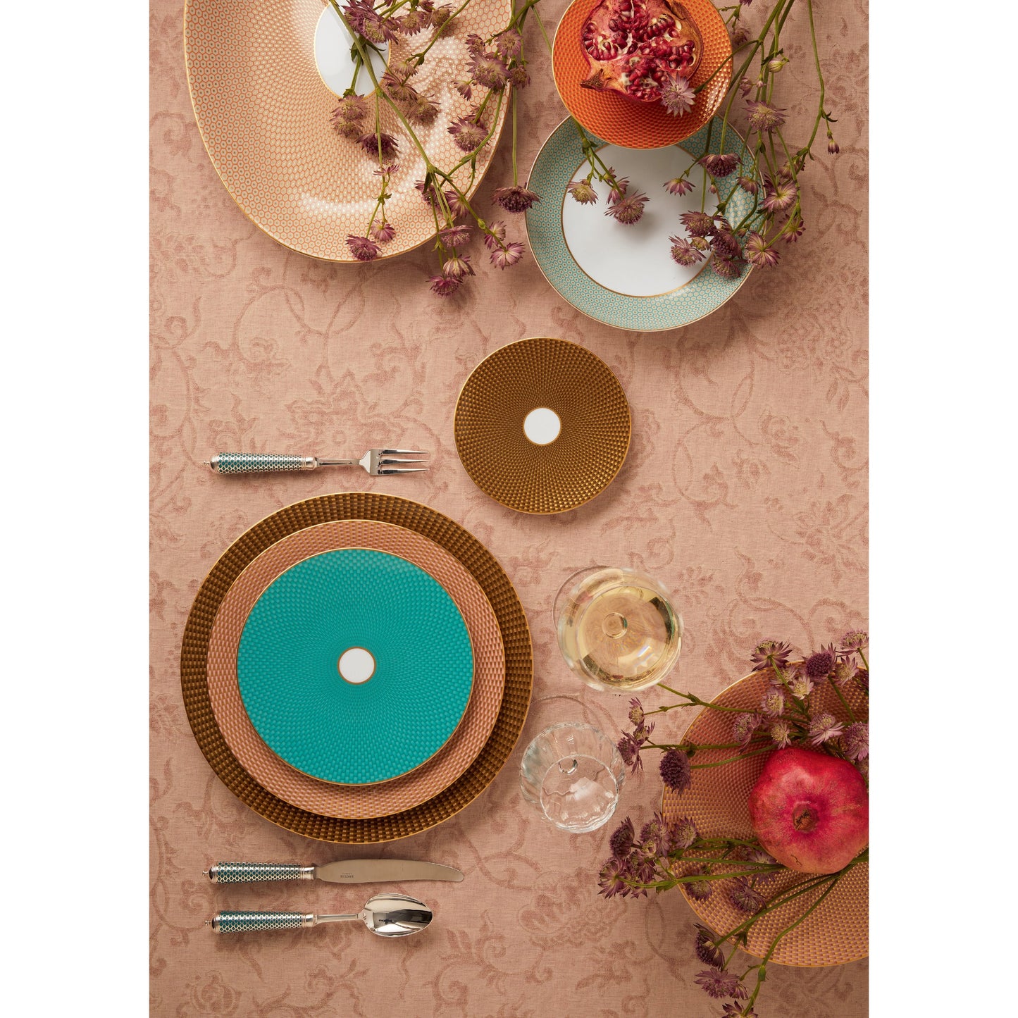 Tresor Dessert Plate, Turquoise