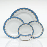 Fish Scale Dessert Plate, Blue