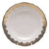 Herend Fish Scale Dessert Plate, Gold