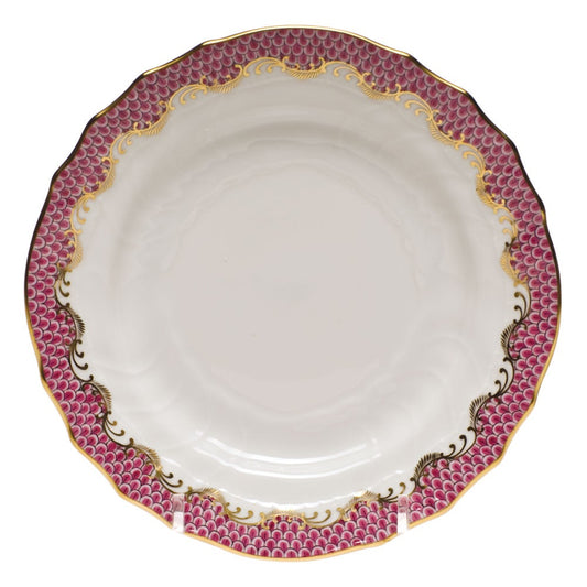 Herend Fish Scale Bread & Butter Plate, Pink