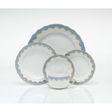 Fish Scale Canton Teacup, Light Blue