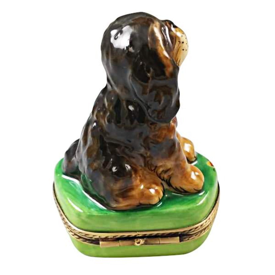 Black & Tan King Charles Spaniel Limoges