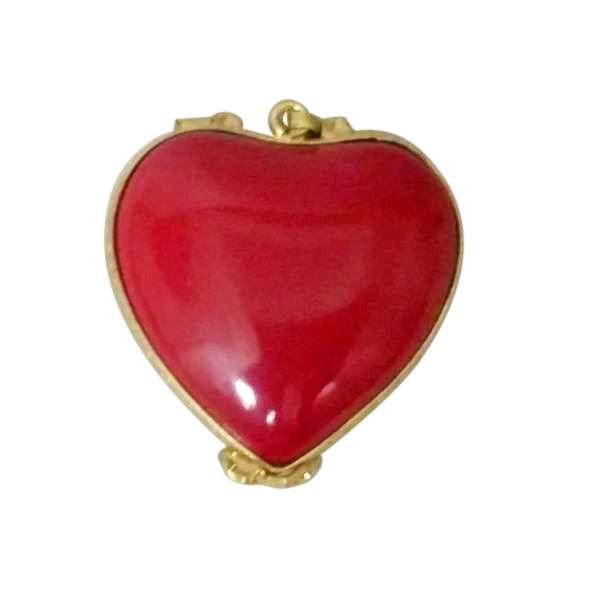 'My Love' Heart Limoges Pendant