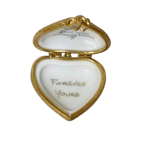 'My Love' Heart Limoges Pendant