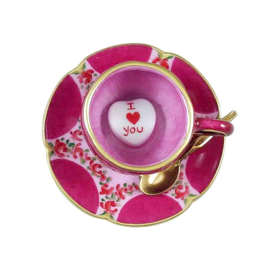 Valentine's Love Teacup Limoges