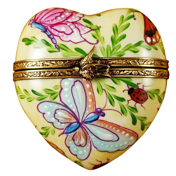 Butterfly Heart Limoges