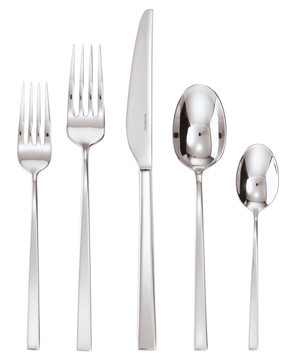 Sambonet Linea Q 5-Piece Place Setting, Stainless Steel