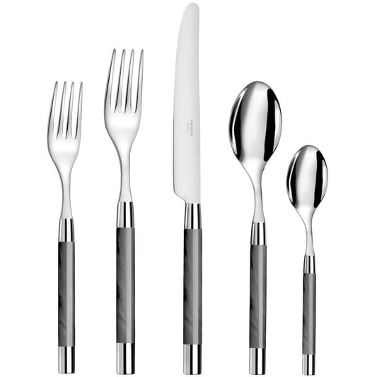 Capdeco Conty 5-Piece Place Setting, Gray