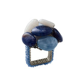 Kim Seybert Sea Stone Napkin Ring, Navy