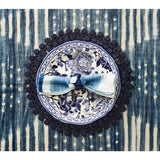 Sea Stone Napkin Ring, Navy