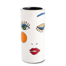 Emaux de Longwy Happy Face Vase, Small