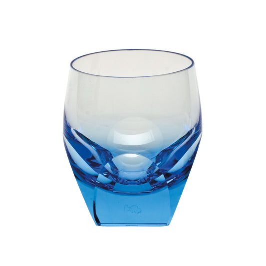 Moser Bar Double Old-Fashioned Glass, Aquamarine