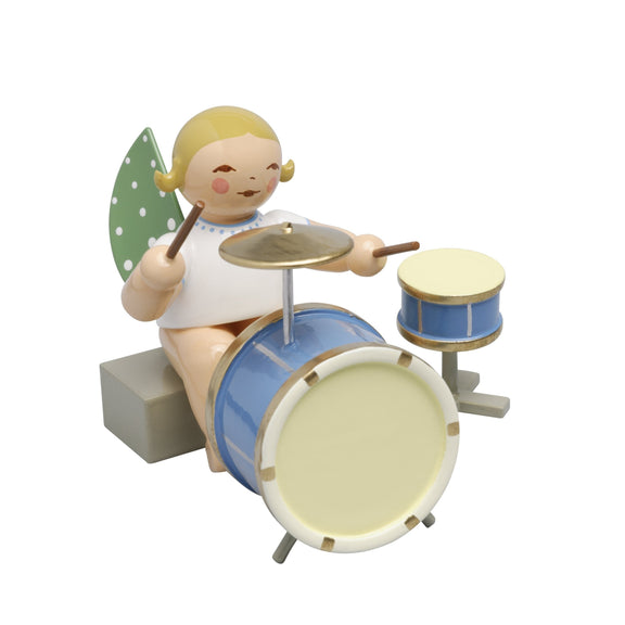 Wendt & Kühn Sitting Angel With Two-Piece Percussion