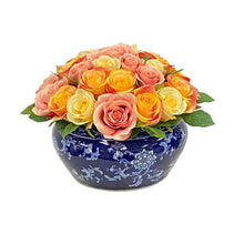 ROSE MIX IN FISH BOWL VASE