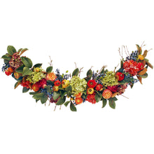 Fall Garland with Roses & Ranunculus