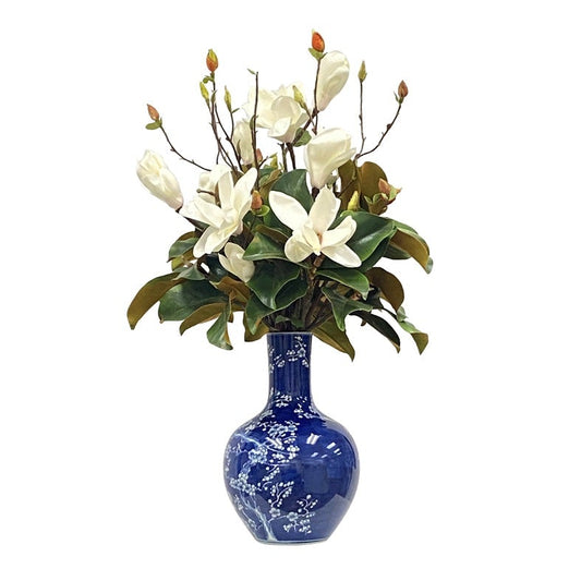 Magnolia In Plum Vase