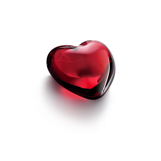 Baccarat Red Puffed Heart