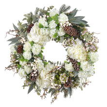 Hydrangea Snowball Wreath