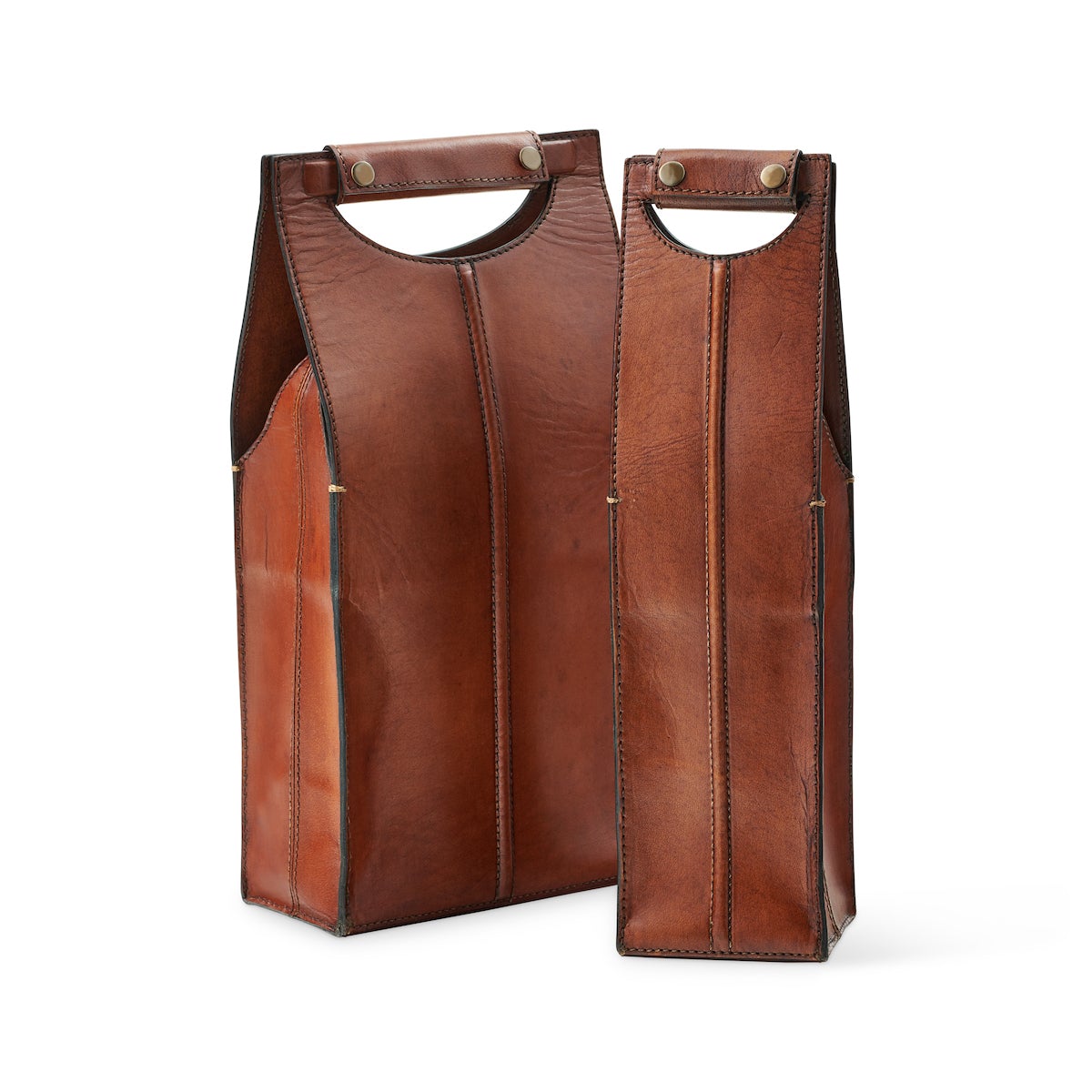 Leather Wine Carrier, Single
