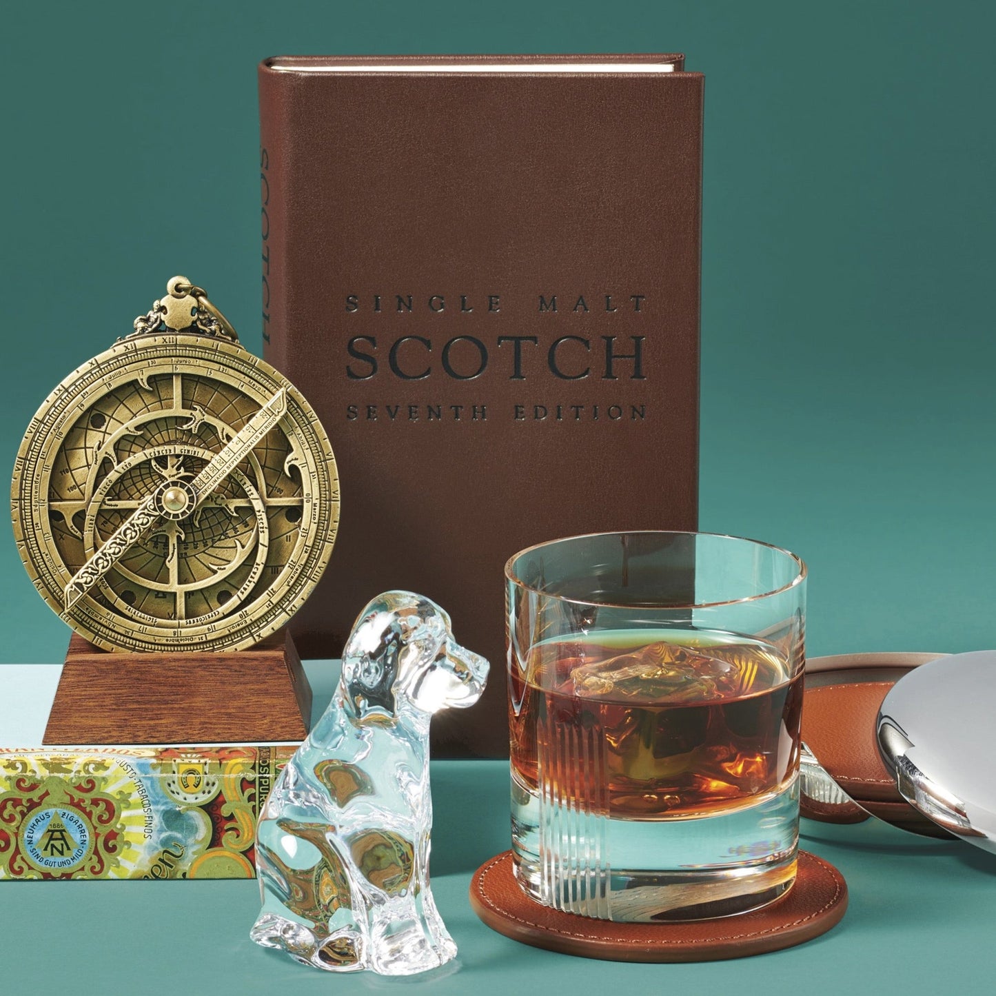 'Single Malt Scotch' Leather Bound Book