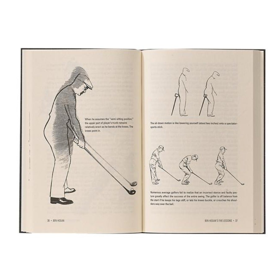 'Ben Hogan's Five Lessons' Leather Bound Book