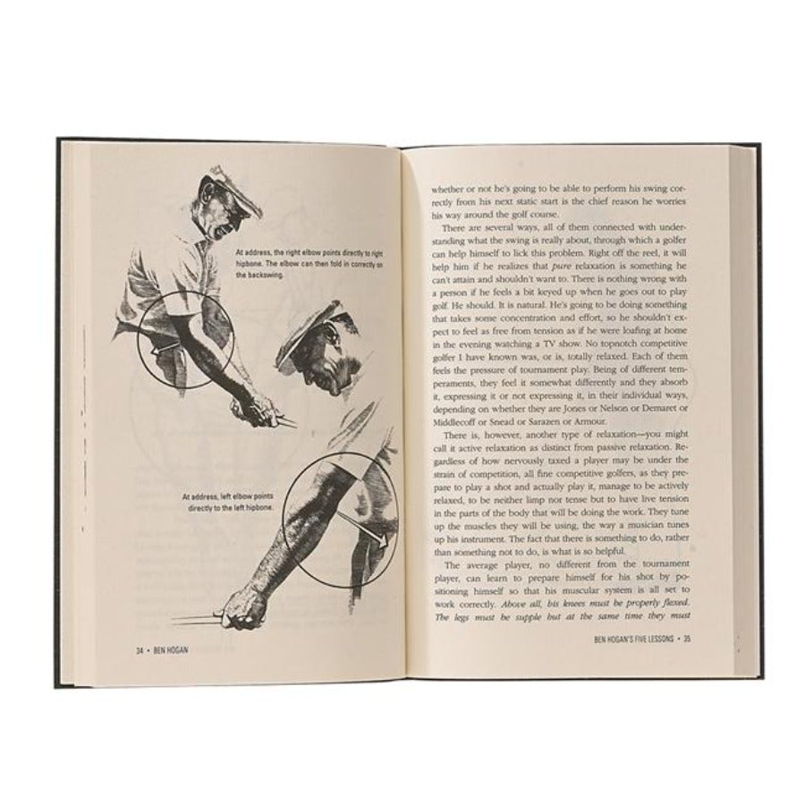 'Ben Hogan's Five Lessons' Leather Bound Book