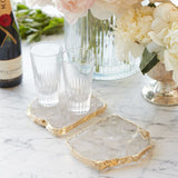 Kivita Coasters in Crystal, Set of 2