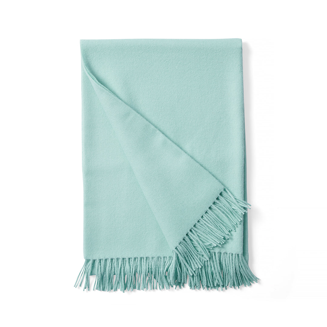 Paris Baby Alpaca Throw, Mint