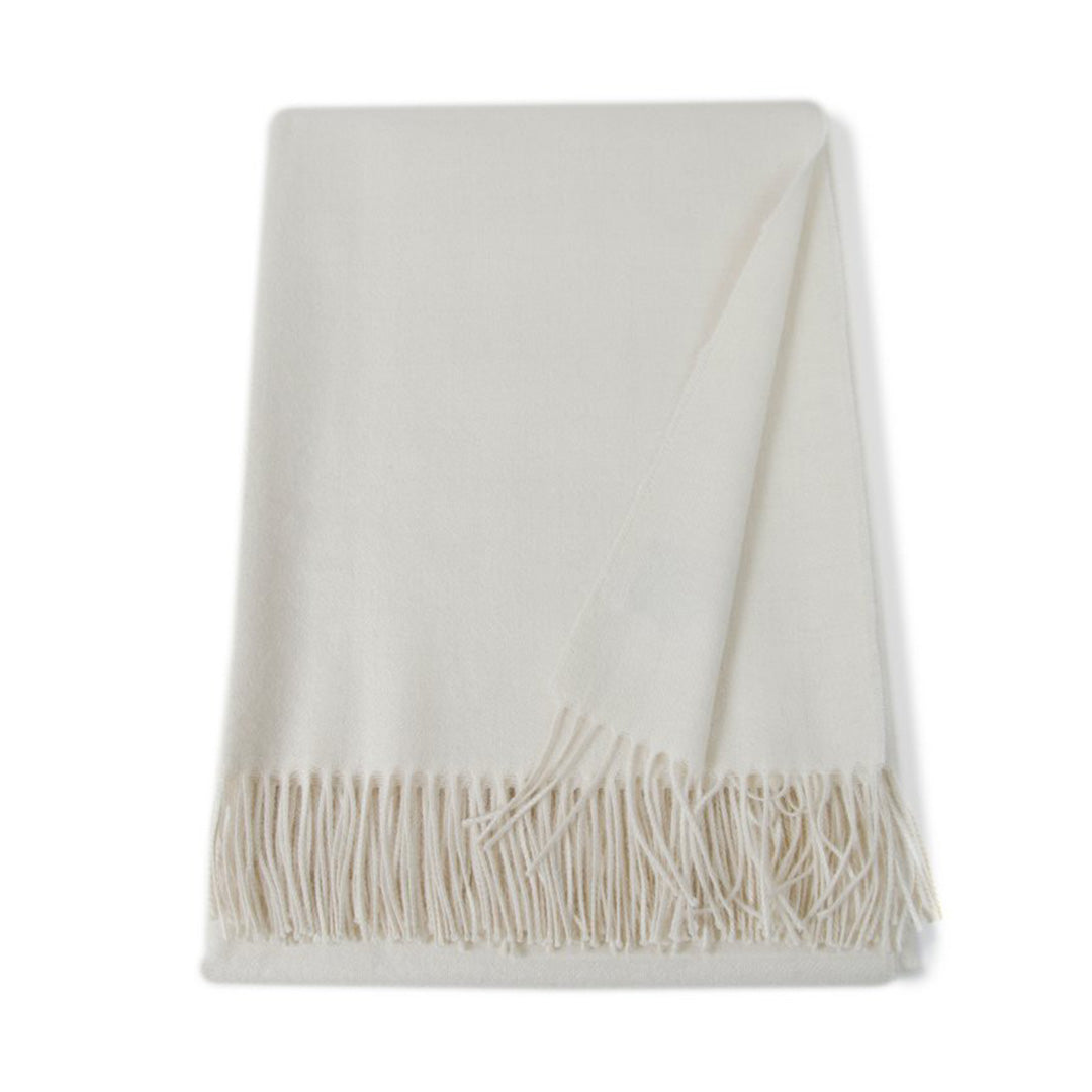 Paris Baby Alpaca Throw, Ivory