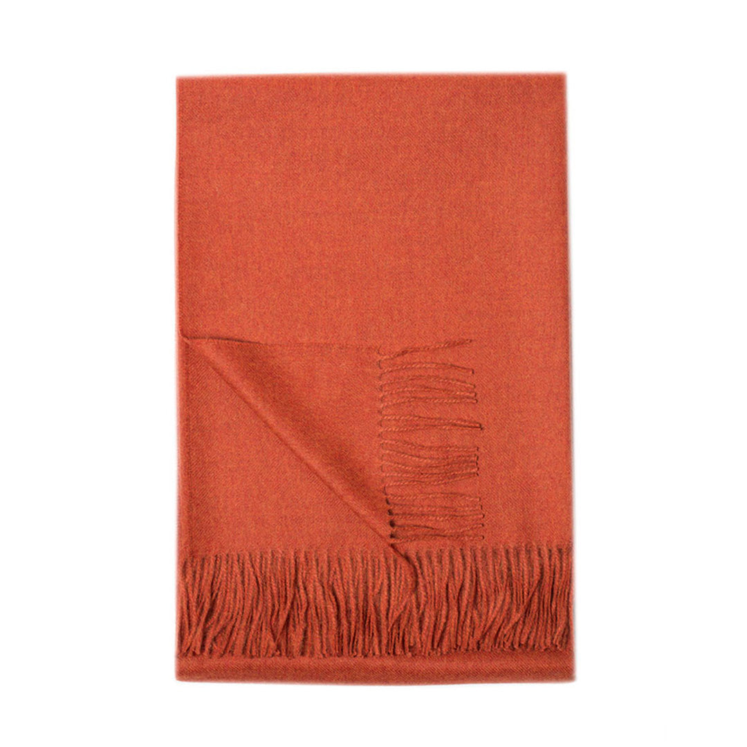 Paris Baby Alpaca Throw, Tangerine Melange