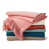 Paris Baby Alpaca Throw, Strawberry Ice Melange