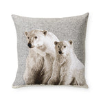 Tapestry-Woven Polar Bear Pillow