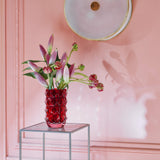 Louxor Round Vase, Medium Red