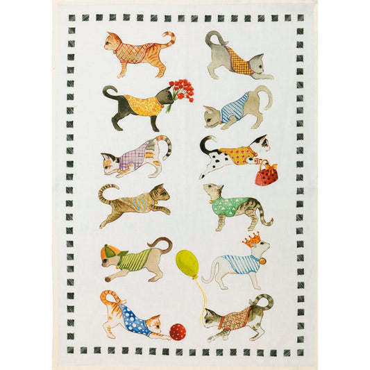 Cat Besties Tea Towel