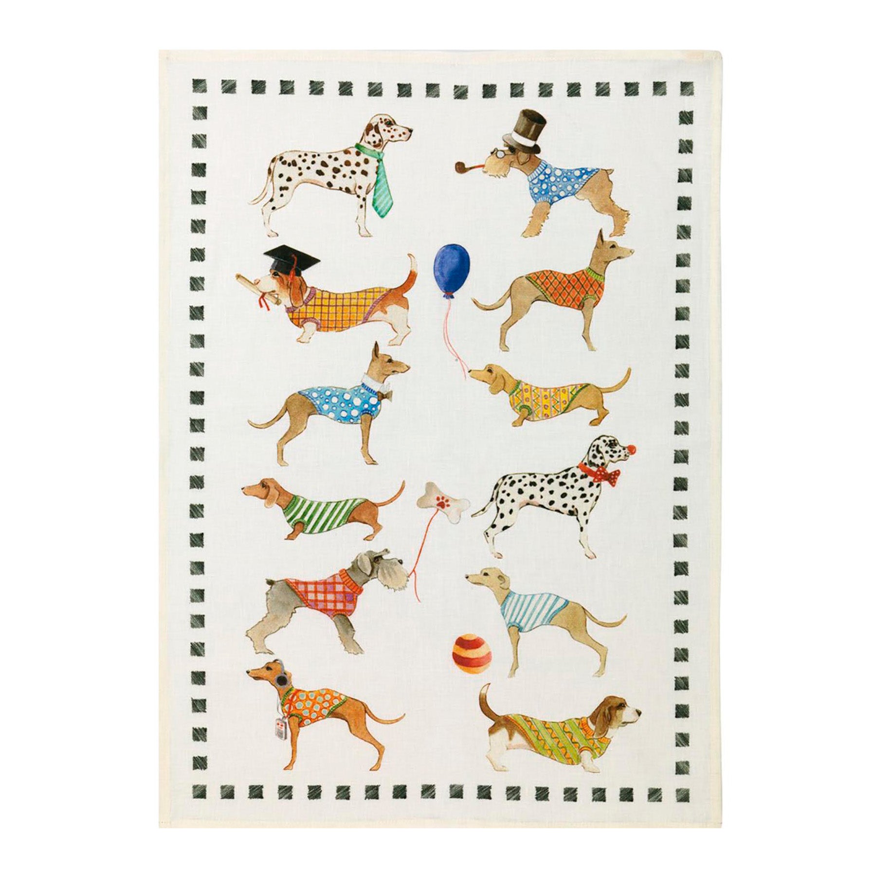 Dog Besties Tea Towel