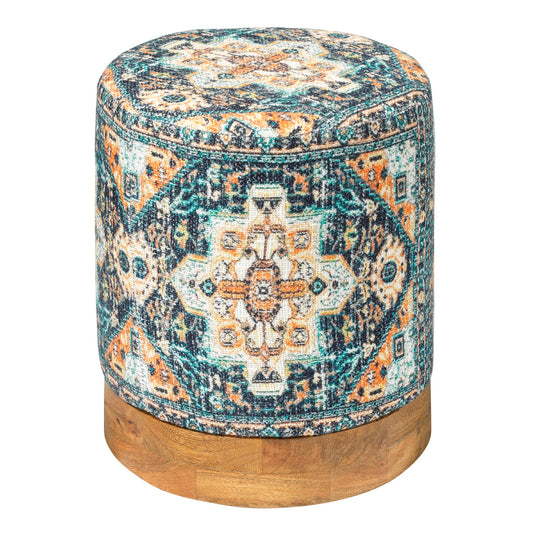 Jamie Young Mendocino Ottoman, Blue