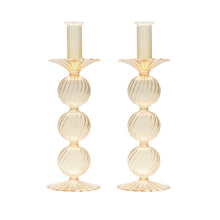 Kim Seybert Iris Candleholders, Set of 2 Champagne