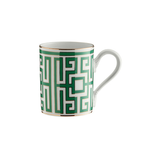 Ginori 1735 Labirinto Smeraldo Mug, Green