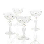 Gump's Home Venezia Champagne Coupes, Set of 4