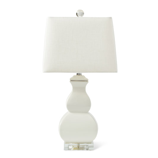 Gump's White Hampton Lamp