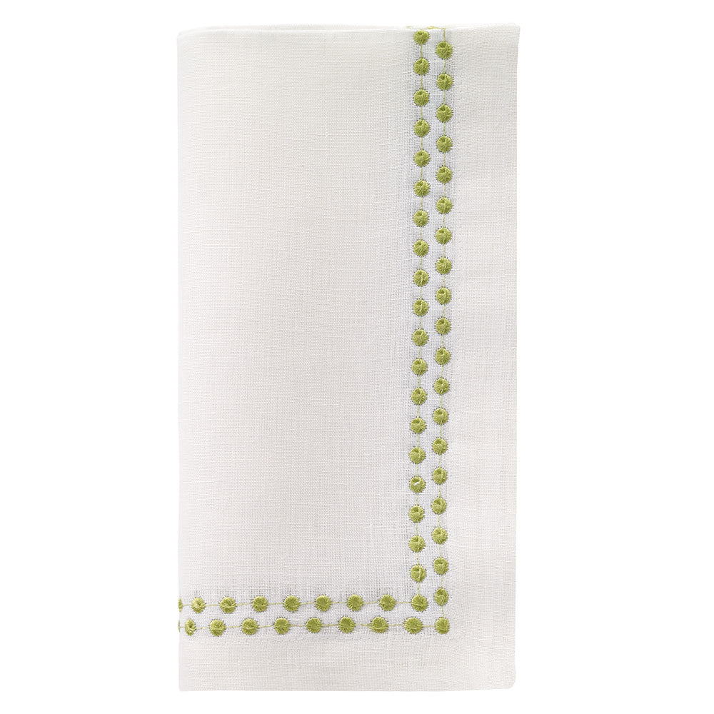 Bodrum Green Pearl Napkins, Set of 4