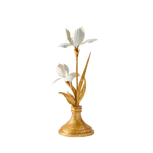Gump's Gilded Iris Candleholder