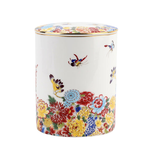 Floral Candle Jar