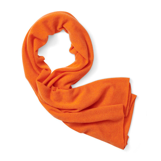 Cashmere Poncho, Sunset Orange