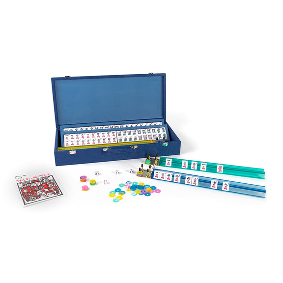 Blue Mahjong Set