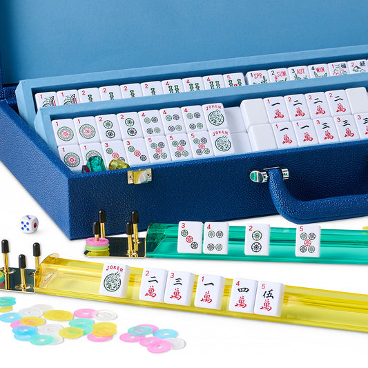 Blue Mahjong Set