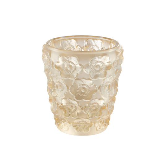 Lalique Anemones Votive, Gold Luster